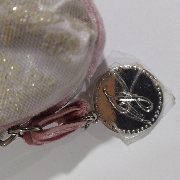 Jill Stuart Flower Design Blush Pink Zipper Makeup Bag - Excellent Condition - Picture 4 of 10